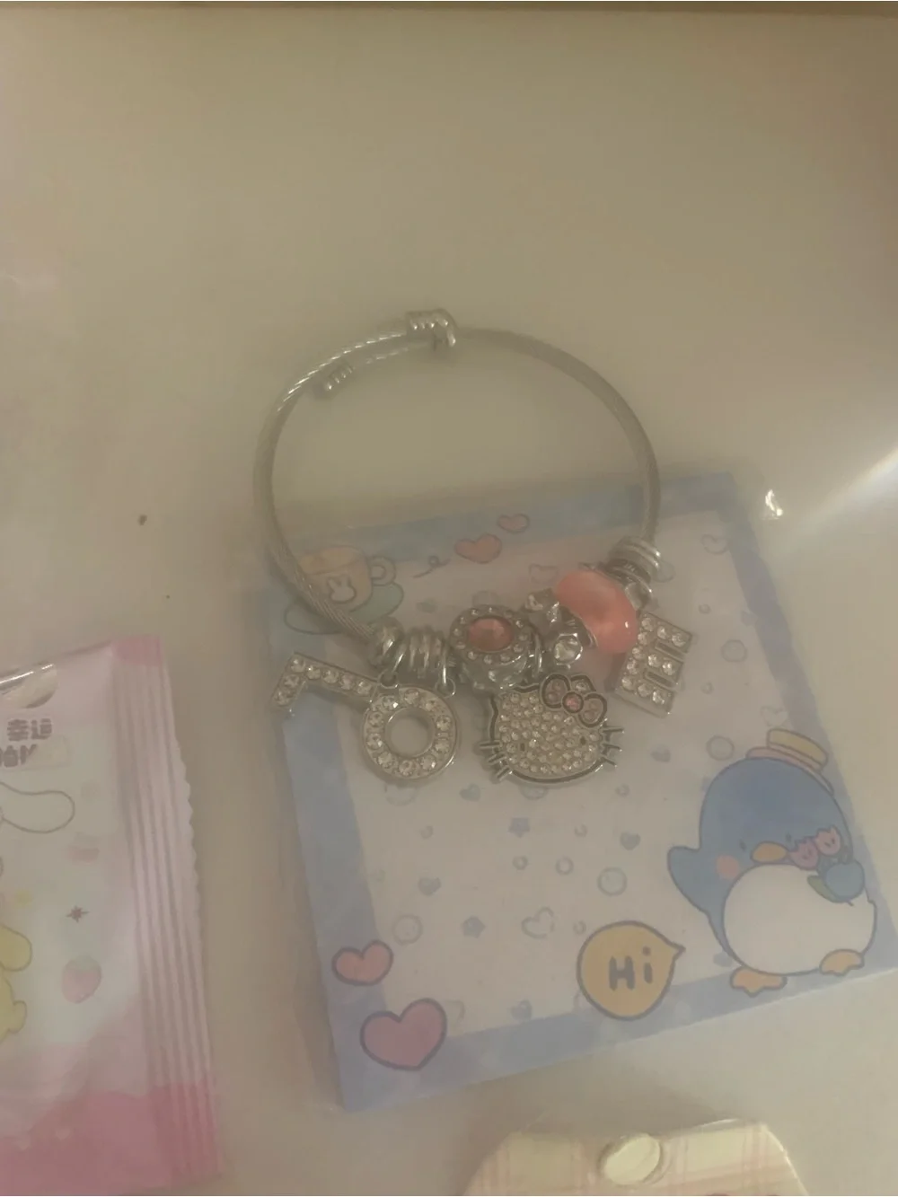 Bundle box # 86 Hello Kitty Pink and White Desk Accessory/ school supplies